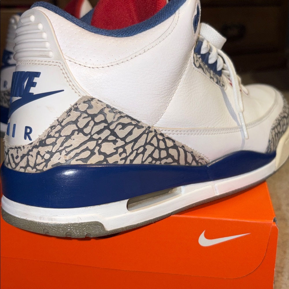 Air Jordan 3 Retro White Sneakers - Picture 8 of 11